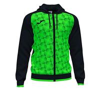 Chaqueta con capucha joma supernova iii hombre negro verde fluor 11 - 12 AÑOS