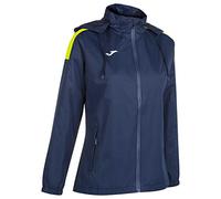 Joma - Chubasquero trivor, Talla XS, Color Marino Amarillo Fluor