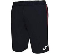 Joma Classic Bermuda Deporte, Hombre, Negro-Rojo, M
