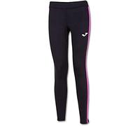 Joma, Combi Basic Pantalón Largo Deportivo, Mujer, Negro Rosa flúor, S