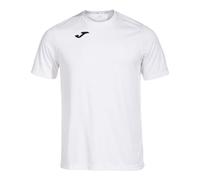 Joma Camiseta Deportiva Manga Corta Hombre, Ligera y Transpirable para Todo Tipo de Deporte, Combi , 5XS, Blanco