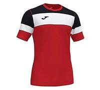 Joma Crew IV Camisetas Equip. M/C, Hombre, Rojo-Negro, XS