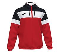 Joma Crew IV Chubasquero Caballero, Hombre, Rojo-Negro, 2XL