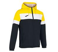 Joma Crew IV Chubasquero Caballero, Hombres, Negro Amarillo Blanco, 6XS