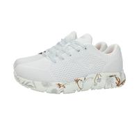 Joma CZENLS2402 Deportivas para Mujer, Color Blanco, con Piso Estampado con Flores, Cordones y Plantilla Extraible Mujer Deportivos Blanco 37