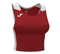 Top mujer record ii rojo blanco XL