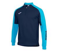 Joma Eco Championship Sudadera, Hombre, Azul (Navy Blue/Fluorescent Turquoise), M