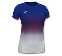 Joma Elite VII Camiseta Running, Mujer, Royal Blanco Rojo, S