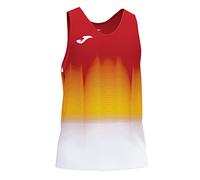 Joma Elite VII Camiseta Running sin Mangas, Niños, Rojo-Blanco, 2XS