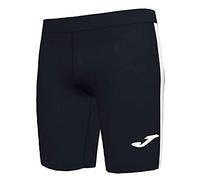 Joma Elite VII Short Running, Niños, Negro Blanco, 4XS-3XS
