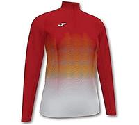 Joma Elite VII Sudadera Running, Mujer, Rojo-Blanco, XL
