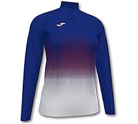 Joma Elite VII Sudadera Running, Mujer, Royal-Blanco, M