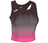 Joma Elite VII Top Running, Mujer, Negro Rosa flúor, L