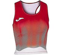 Joma Elite VII Top Running, Mujer, Rojo-Blanco, L