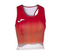 Joma Elite VII Top Running, Niñas, Rojo-Blanco, 2XS