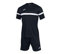Joma Equipación Marca Modelo Set Danubio, Negro Blanco, 8XS