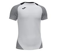 Joma Essential II Camisetas Equip. M/C, Hombre, Blanco-Negro, XS