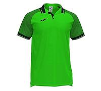 Joma Essential II Polos Caballero, Hombre, Verde flúor Negro, L
