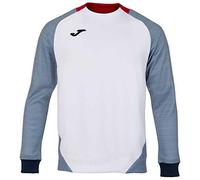 Joma Essential II Sudaderas, Hombre, Blanco-Marino, S
