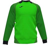 Joma Essential II Sudaderas, Hombre, Verde Flúor-Negro, S