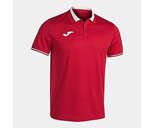 Joma Hombre Camisa de Polo, Rojo Blanco, 5XS