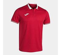Joma Hombre Camisa de Polo, Rojo Blanco, XL