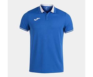 Joma Hombre Camisa de Polo, Royal Blanco, 3XS
