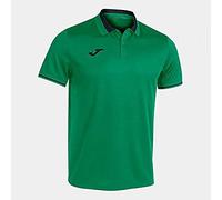Joma Hombre Camisa de Polo, Verde Negro, M