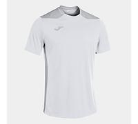 Joma Hombre Camiseta, Blanco-Gris, XS