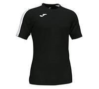 Joma Hombre Camiseta Juego Manga Corta, Negro Blanco, L