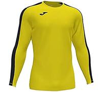 Joma Hombre Camiseta Juego Manga Larga, Amarillo Negro, S