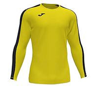 Joma Hombre Camiseta Juego Manga Larga, Amarillo Negro, S