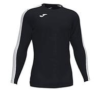Joma Hombre Camiseta Juego Manga Larga, Negro-Blanco, XL