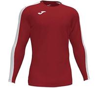 Joma Hombre Camiseta Juego Manga Larga, Rojo-Blanco, XL