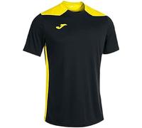 Joma Hombre Camiseta, Negro-Amarillo, XS