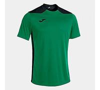 Joma Hombre Camiseta, Verde-Negro, M
