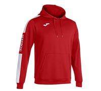 Joma Hombre Sudadera con Capucha, Rojo-Blanco, S