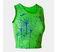 Joma IX Top de Tirantes para Correr, Mujer, Verde Flúor, XS