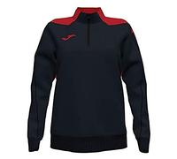 Joma Mujer Sudadera, Negro-Rojo, M