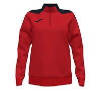 Joma Mujer Sudadera, Rojo-Negro, XL