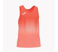 Joma Niños Camiseta Running sin Mangas, Coral Flúor, 4XS-3XS