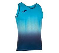 Joma Niños Camiseta Running sin Mangas, Turquesa Flúor Marino, XS