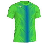 Joma Olimpia Camisetas, Hombre, Verde Fluor/Royal, 2XL