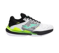 Joma Pádel Zapatilla de Hombre Stroke, 40-46 Blanco Verde - Suela Reactive Ball Que Absorve Impactos y Evita Torsiones en Articulaciones