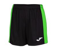 Joma Pantalón Corto Marca Modelo Short Maxi Negro Verde FLÚOR