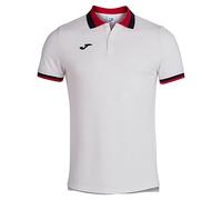 Joma - Polo Manga Corta Confort II, Talla 2XS, Color Blanco