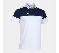 Polo joma manga corta crew v hombre/niiño blanco marino L