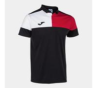 Polo manga corta joma crew v hombre/niño negro rojo blanco 4 - 5 AÑOS