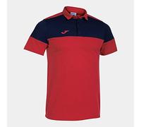Joma Polo Manga Corta Crew v Rojo Marino