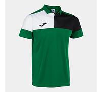 Joma Polo Manga Corta Crew v Verde Negro Blanco